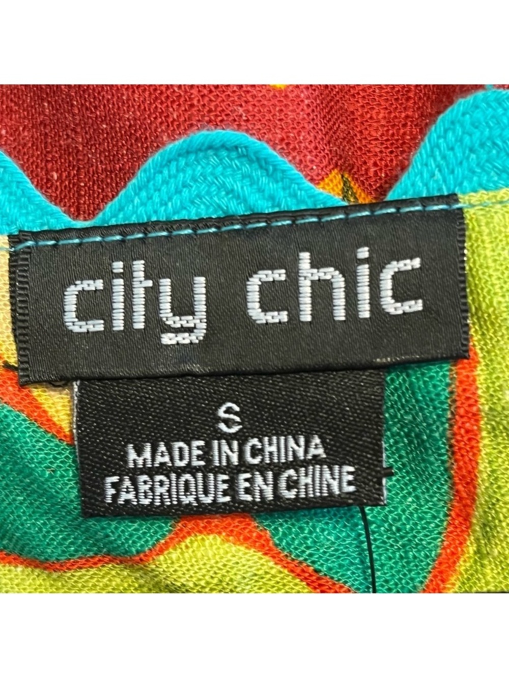 NEW City Chic Maxi Dress Copacabana Placement Tropical Colorful Linen Blend Sz16 - Picture 2 of 3